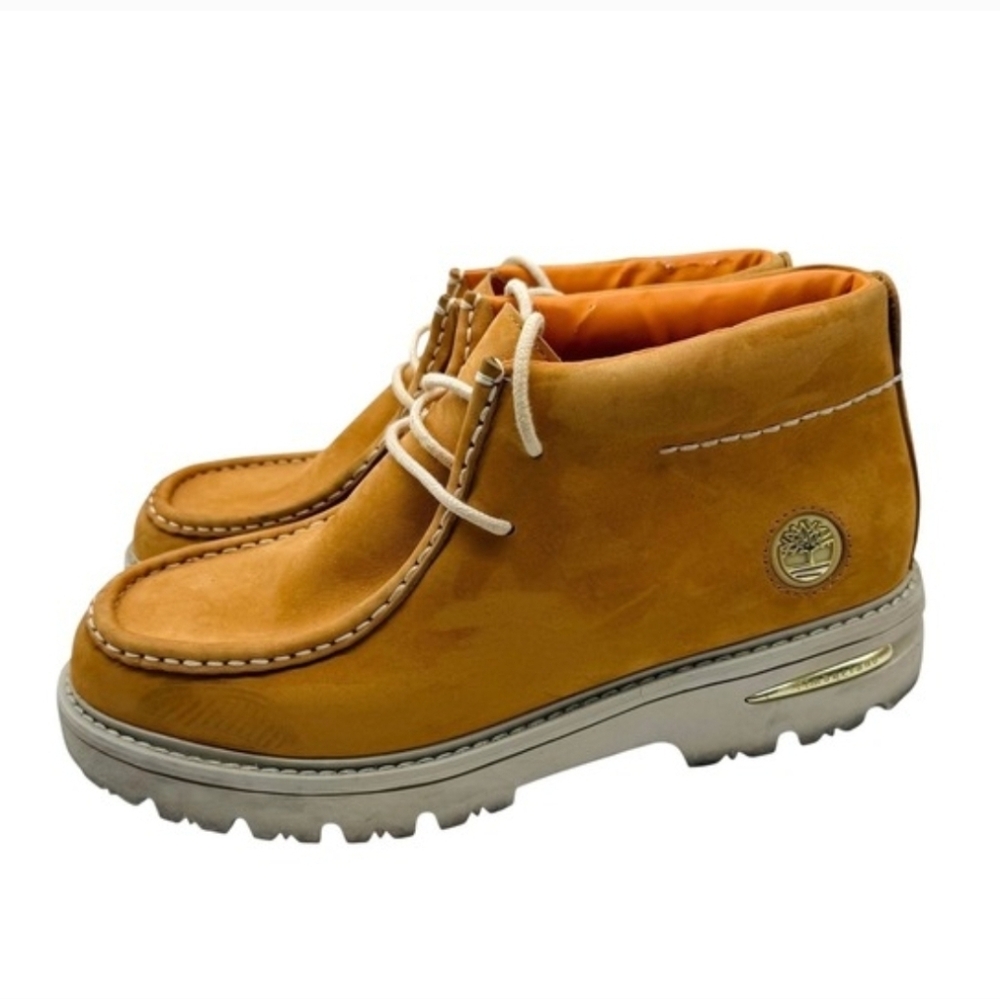Timberland Euro Hiker Chukka Mens 10 Wheat Orange Moc Toe Leather Boots 59018